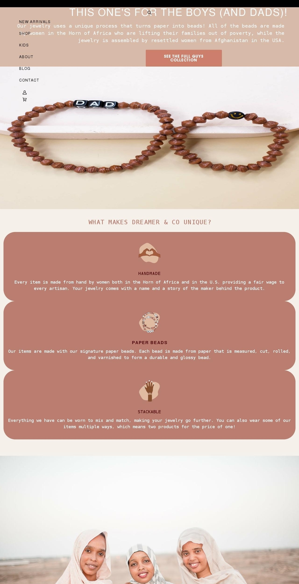 dreamerandco.com shopify website screenshot
