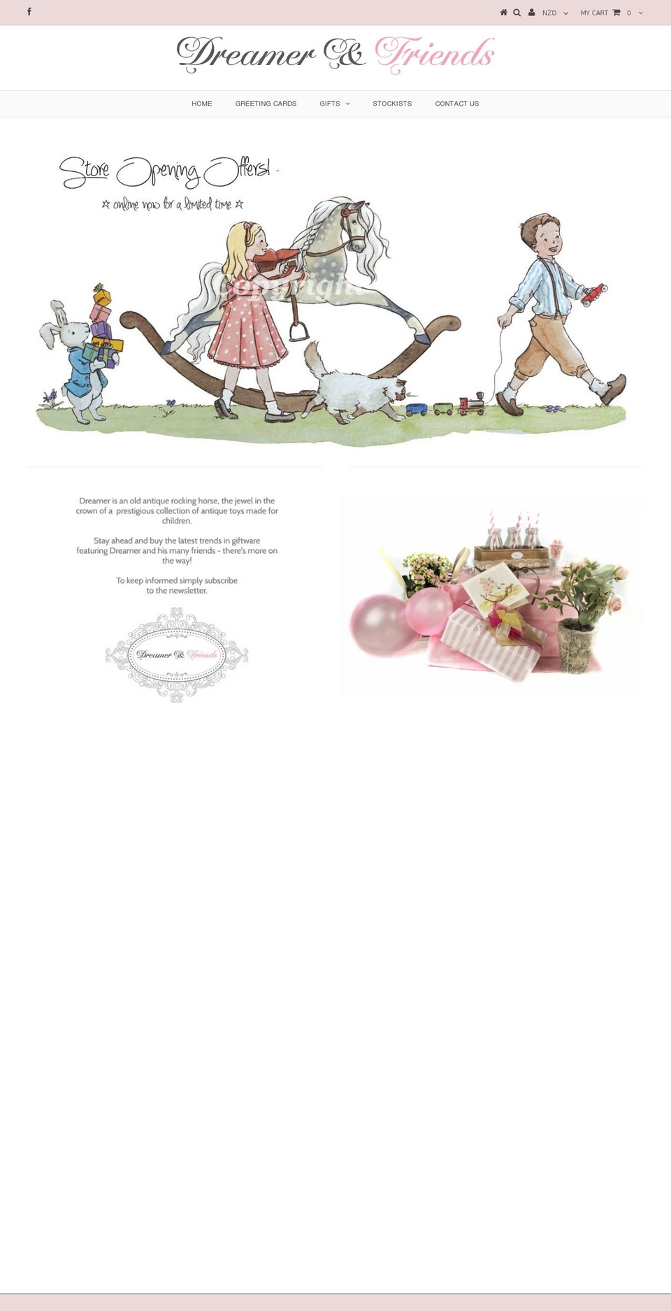 dreamerandfriends.com shopify website screenshot