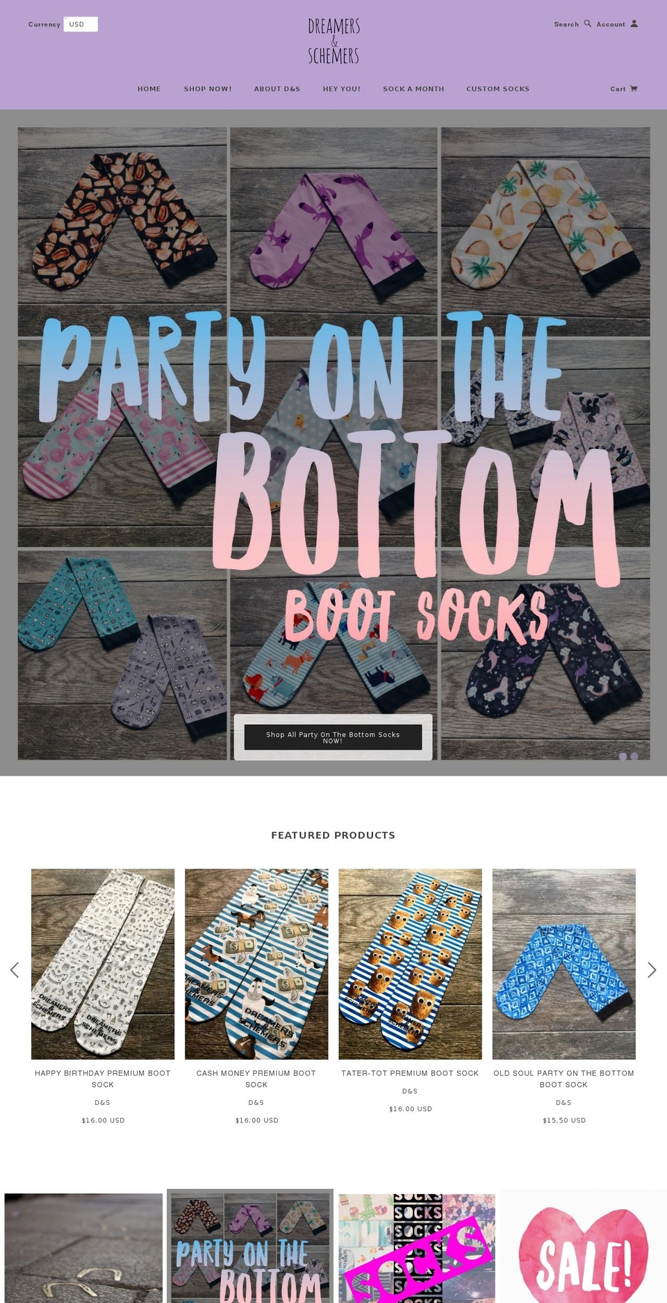 dreamersnschemers.com shopify website screenshot