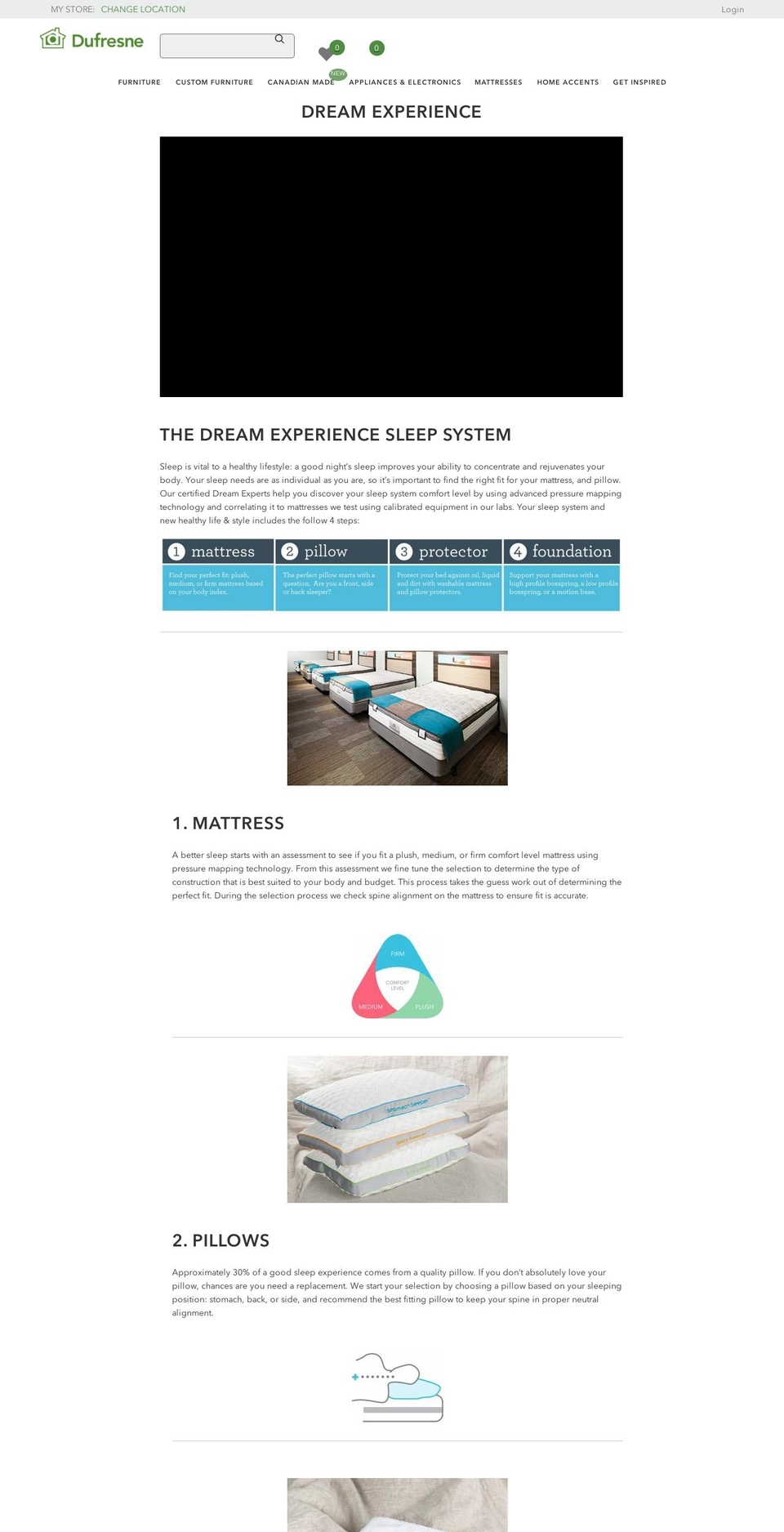 dreamexperience.ca shopify website screenshot
