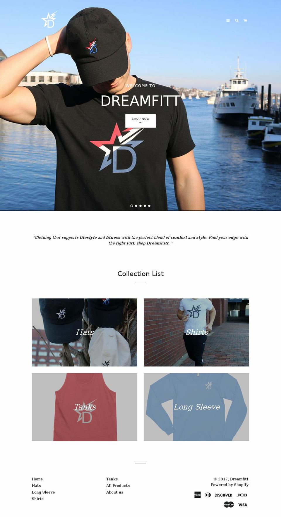 dreamfitt.com shopify website screenshot