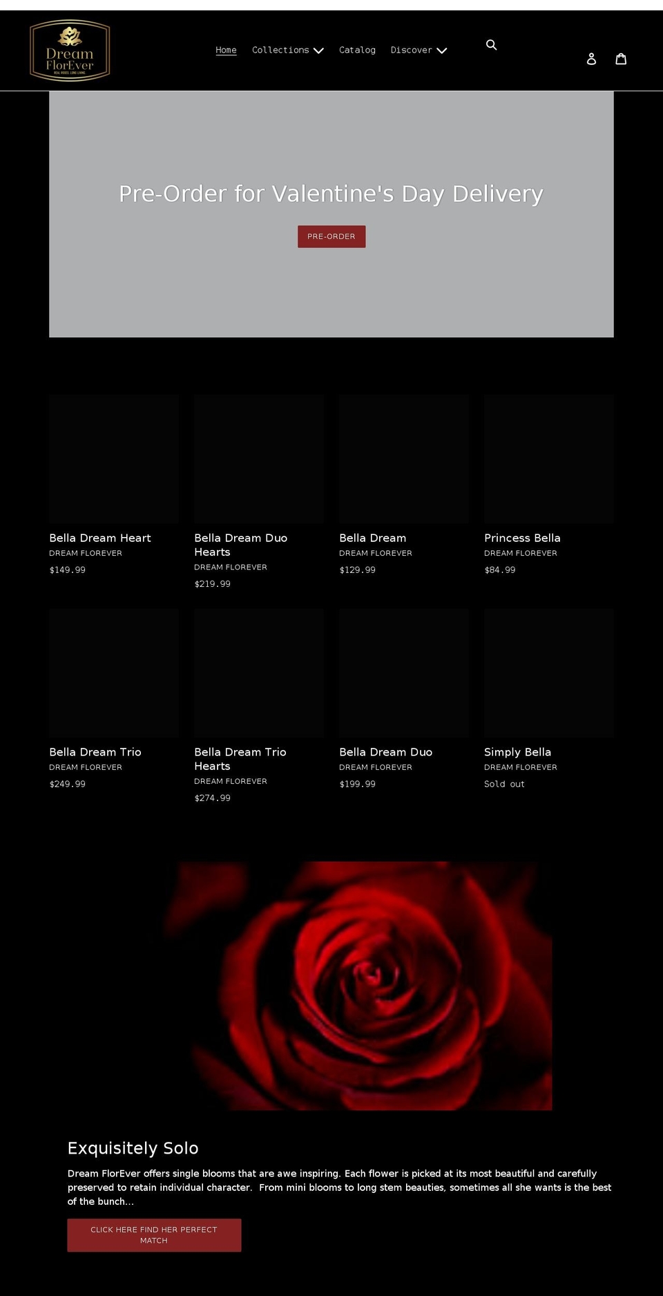 dreamflorever.com shopify website screenshot