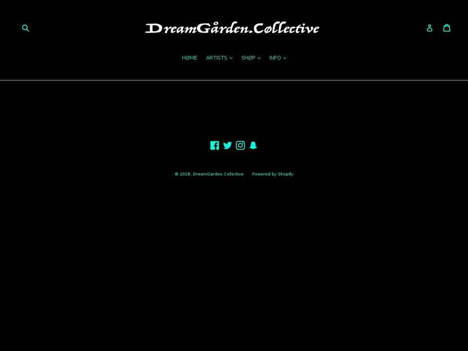 dreamgarden.myshopify.com shopify website screenshot