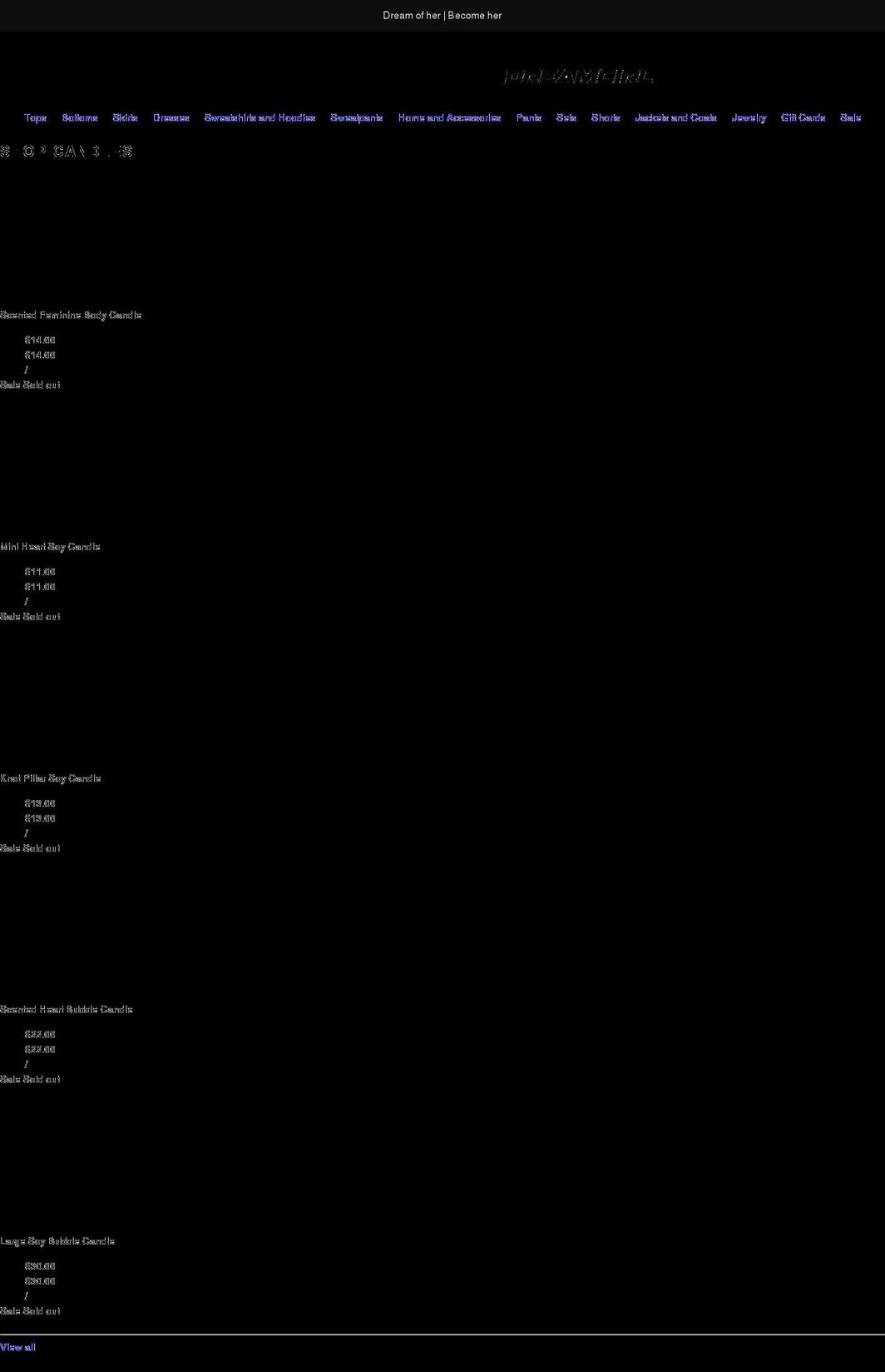 dreamgirlclothes.com shopify website screenshot