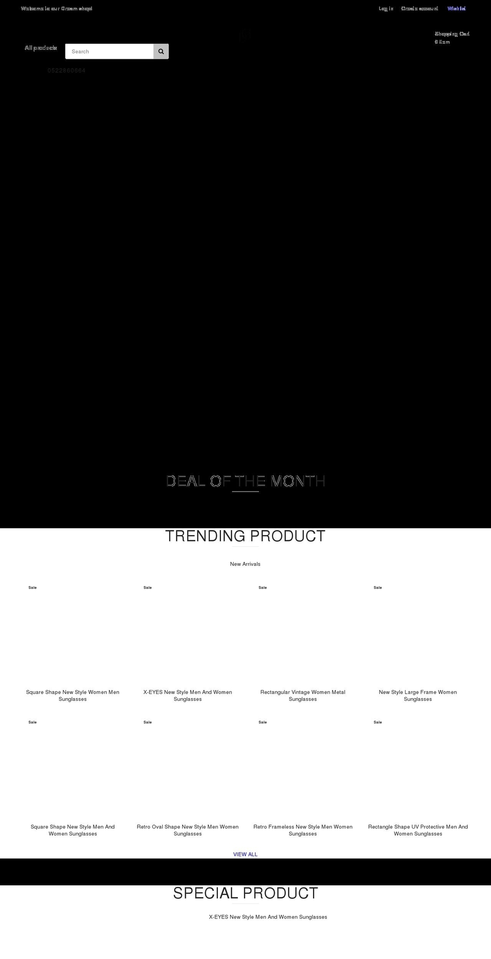 dreamglasses.shop shopify website screenshot