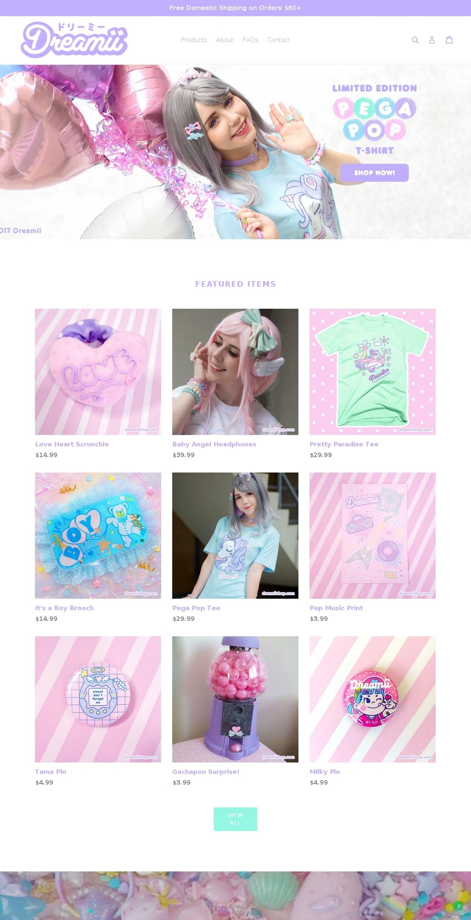 dreamiishop.com shopify website screenshot