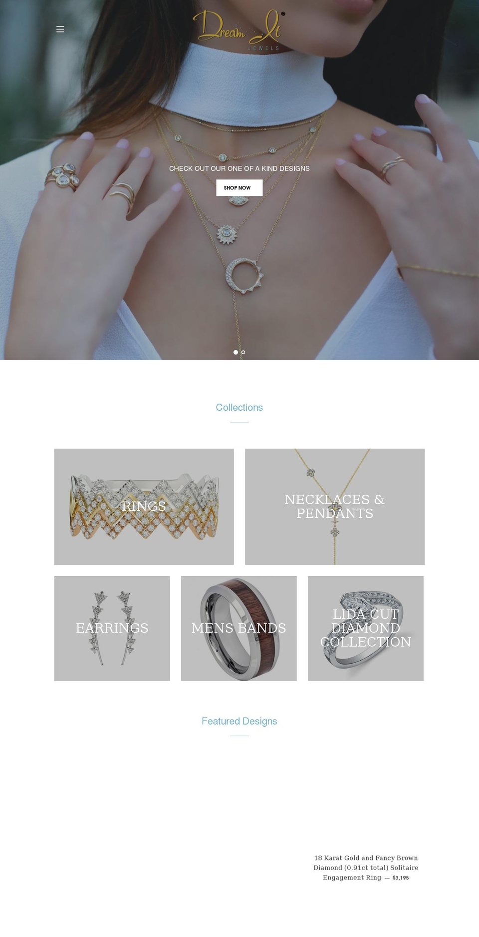 dreamitjewels.com shopify website screenshot
