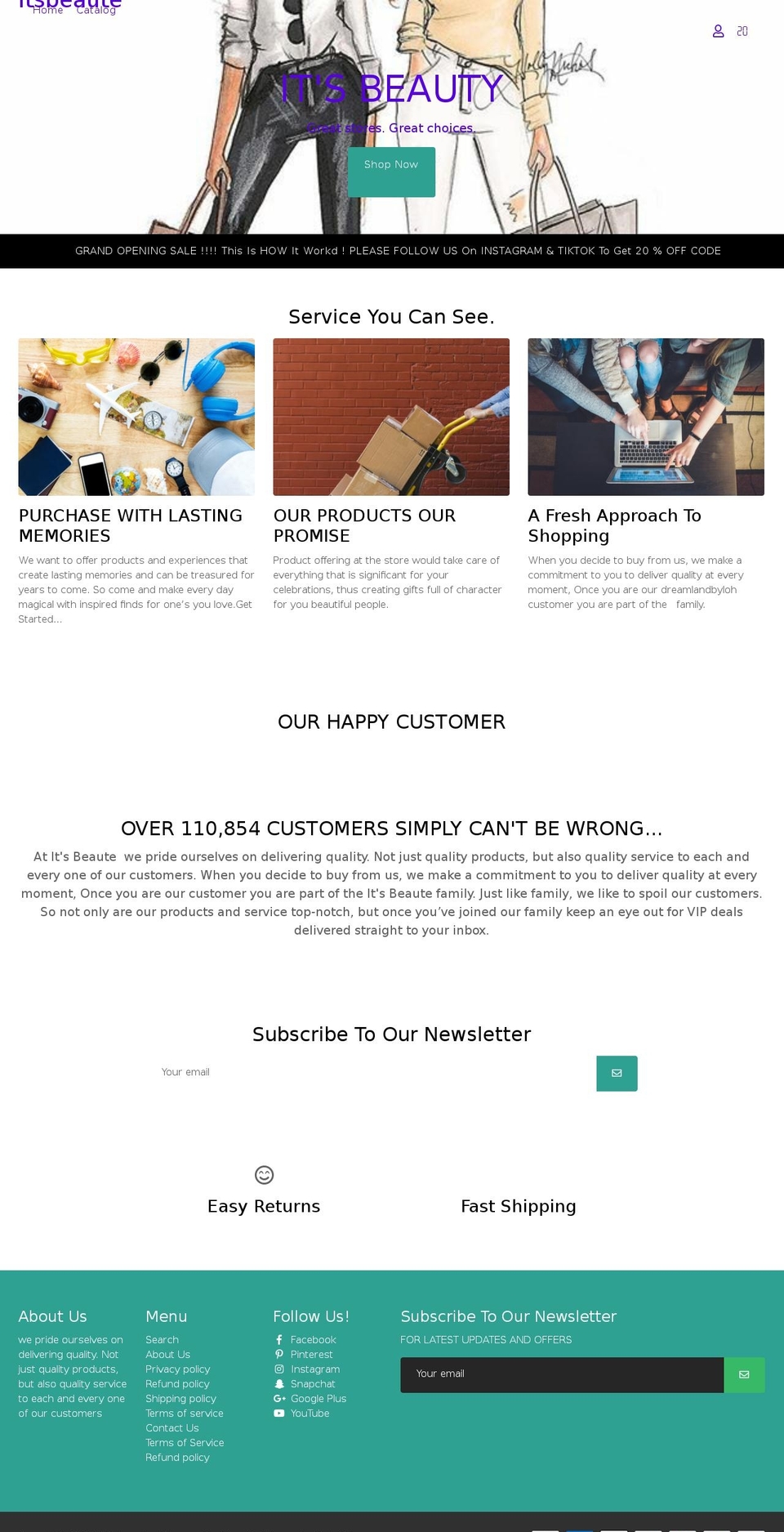 dreamlandbyloh.com shopify website screenshot