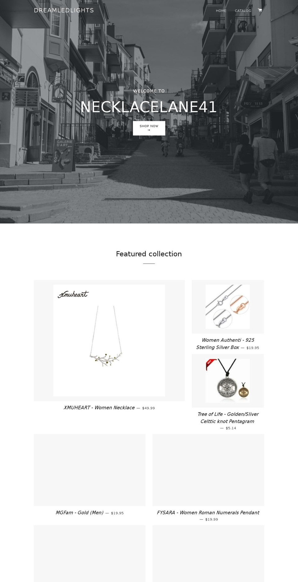 dreamledlights.com — Shopify storefront screenshot