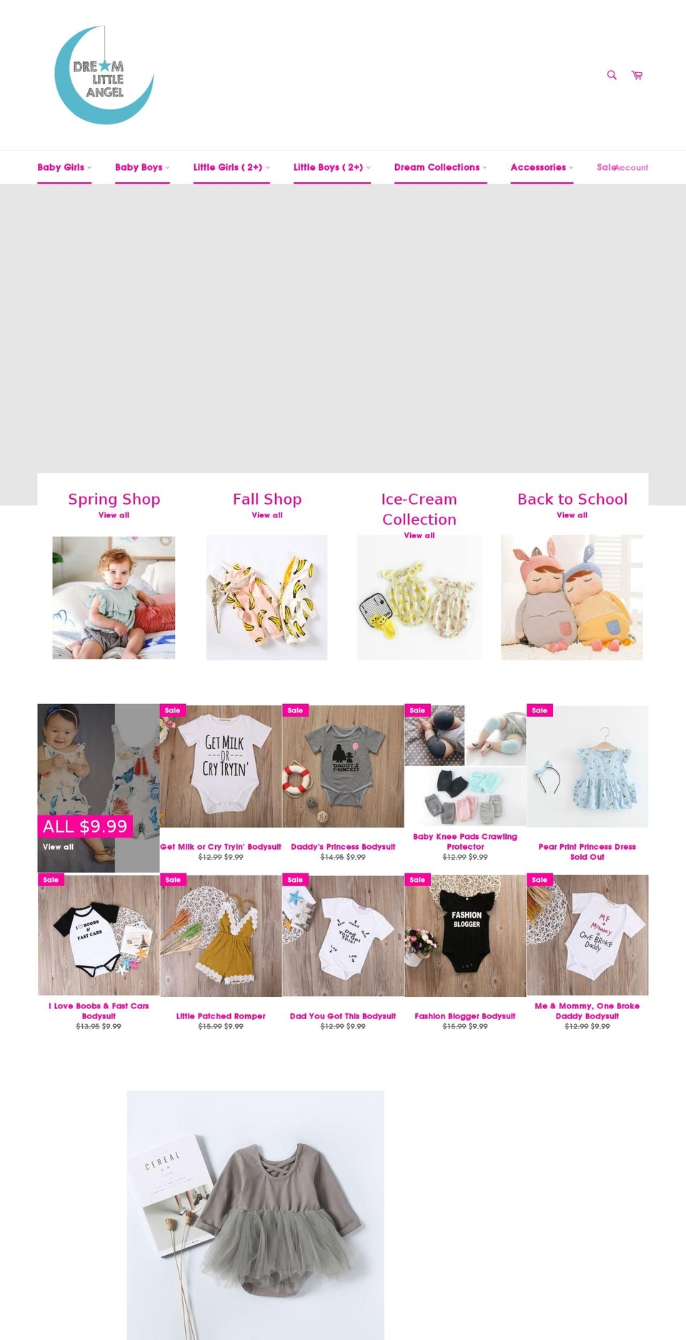 dreamlittleangel.com — Shopify storefront screenshot