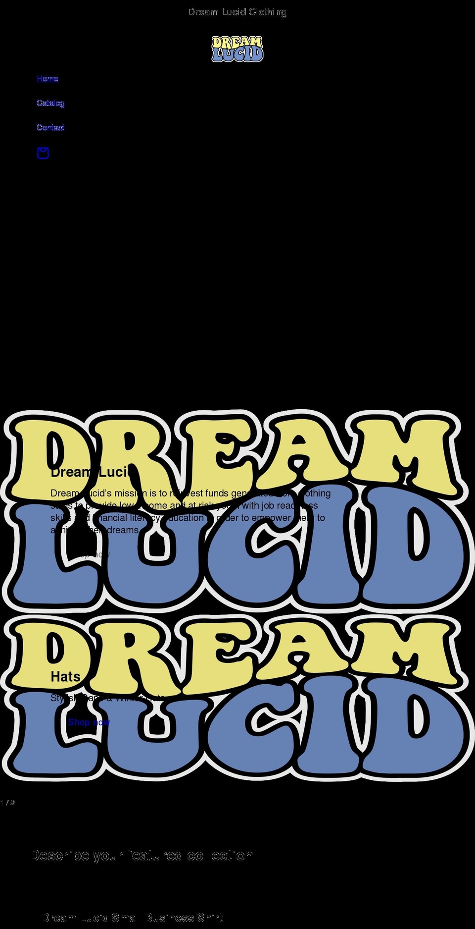 dreamlucidco.com shopify website screenshot