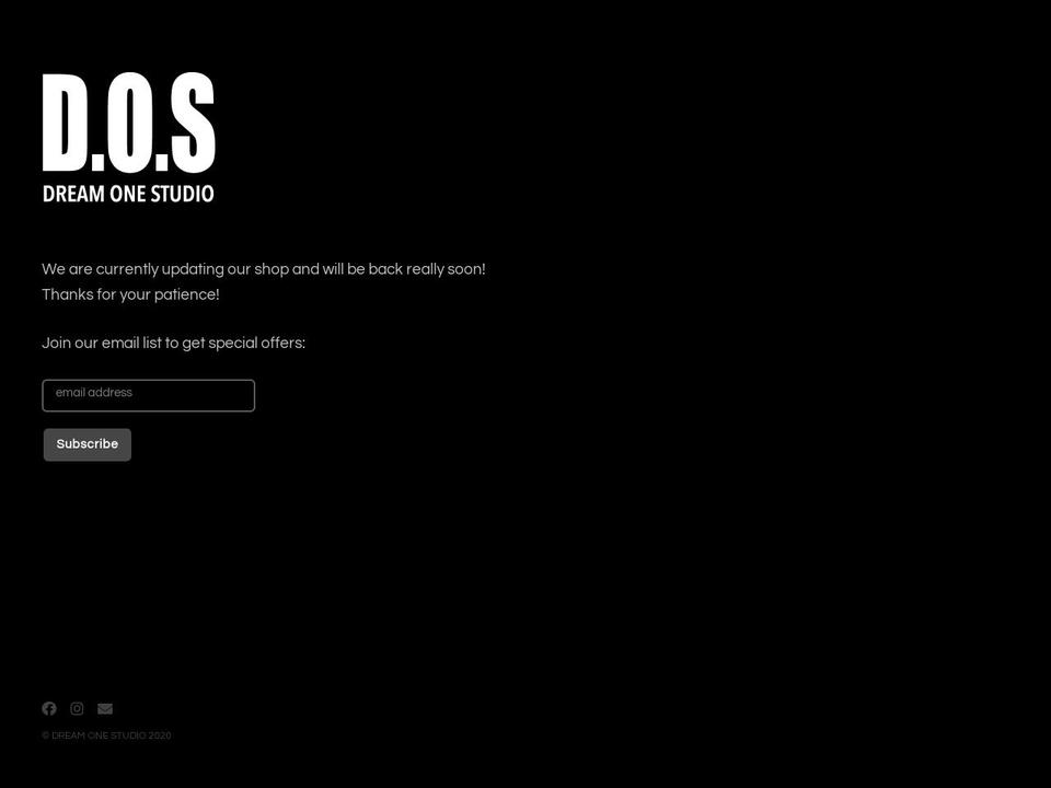 dreamonestudio.com — Shopify storefront screenshot