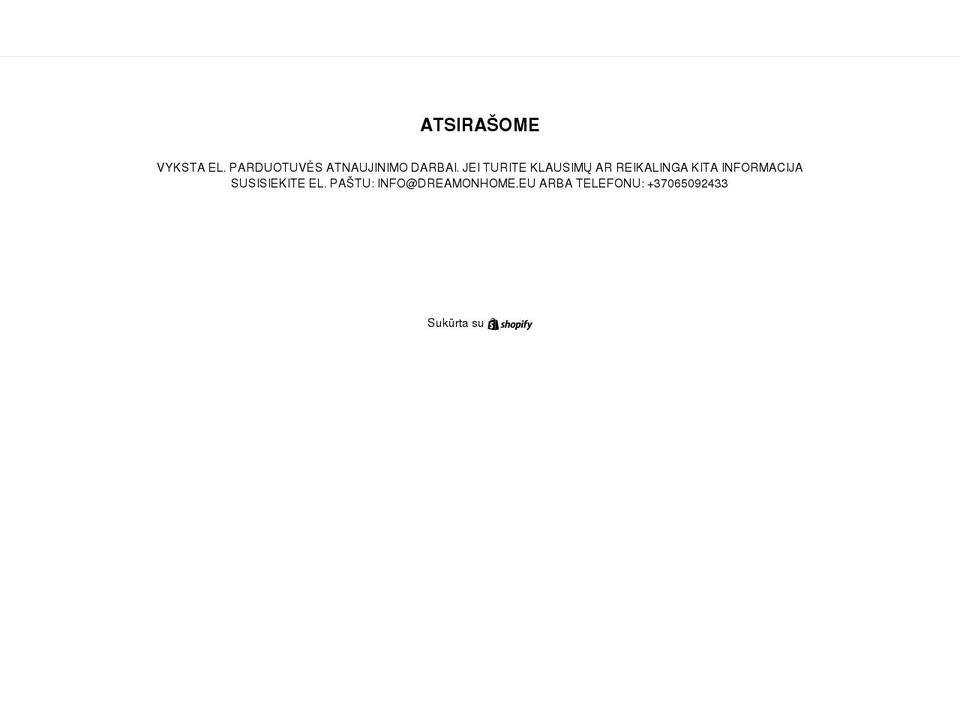 dreamonhome-com.myshopify.com — Shopify storefront screenshot