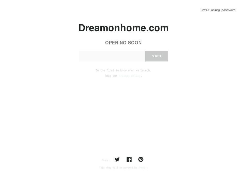 dreamonhome.com — Shopify storefront screenshot