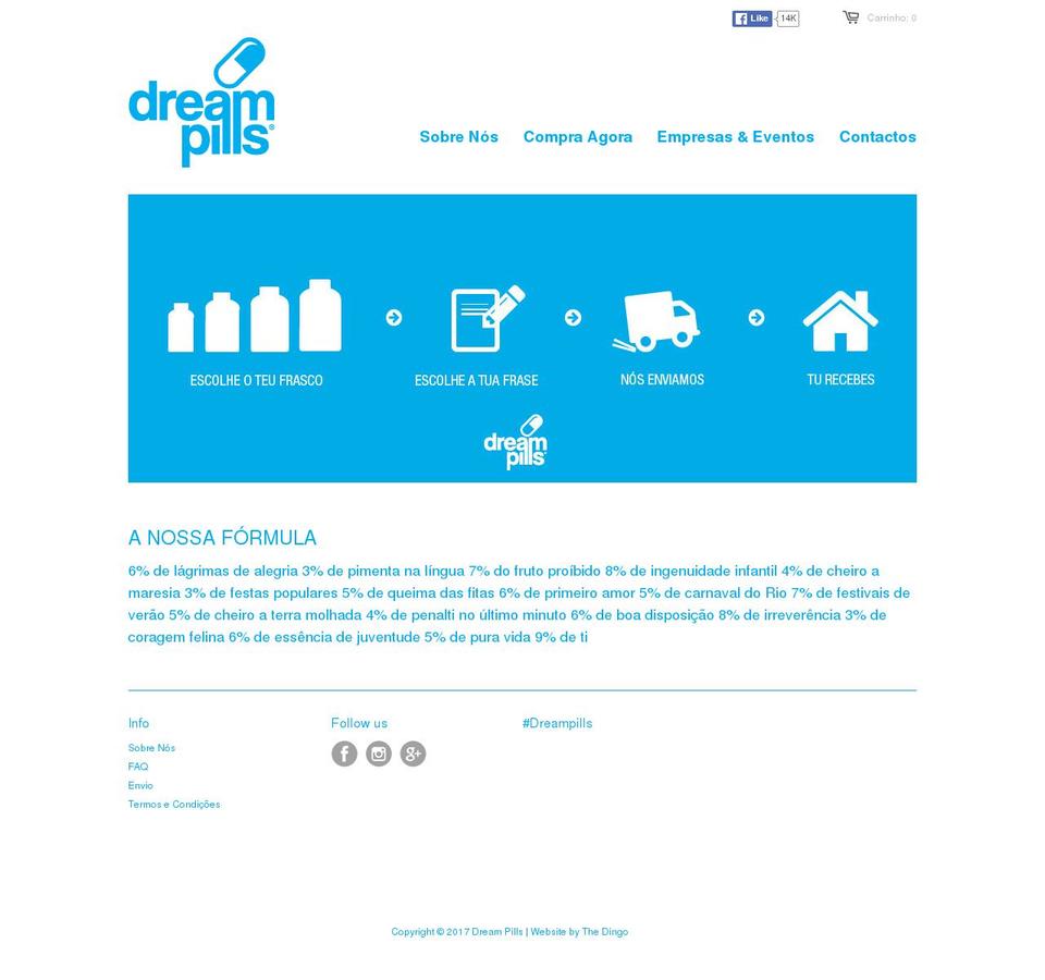 DreamPills Theme Shopify theme site example dreampills.pt