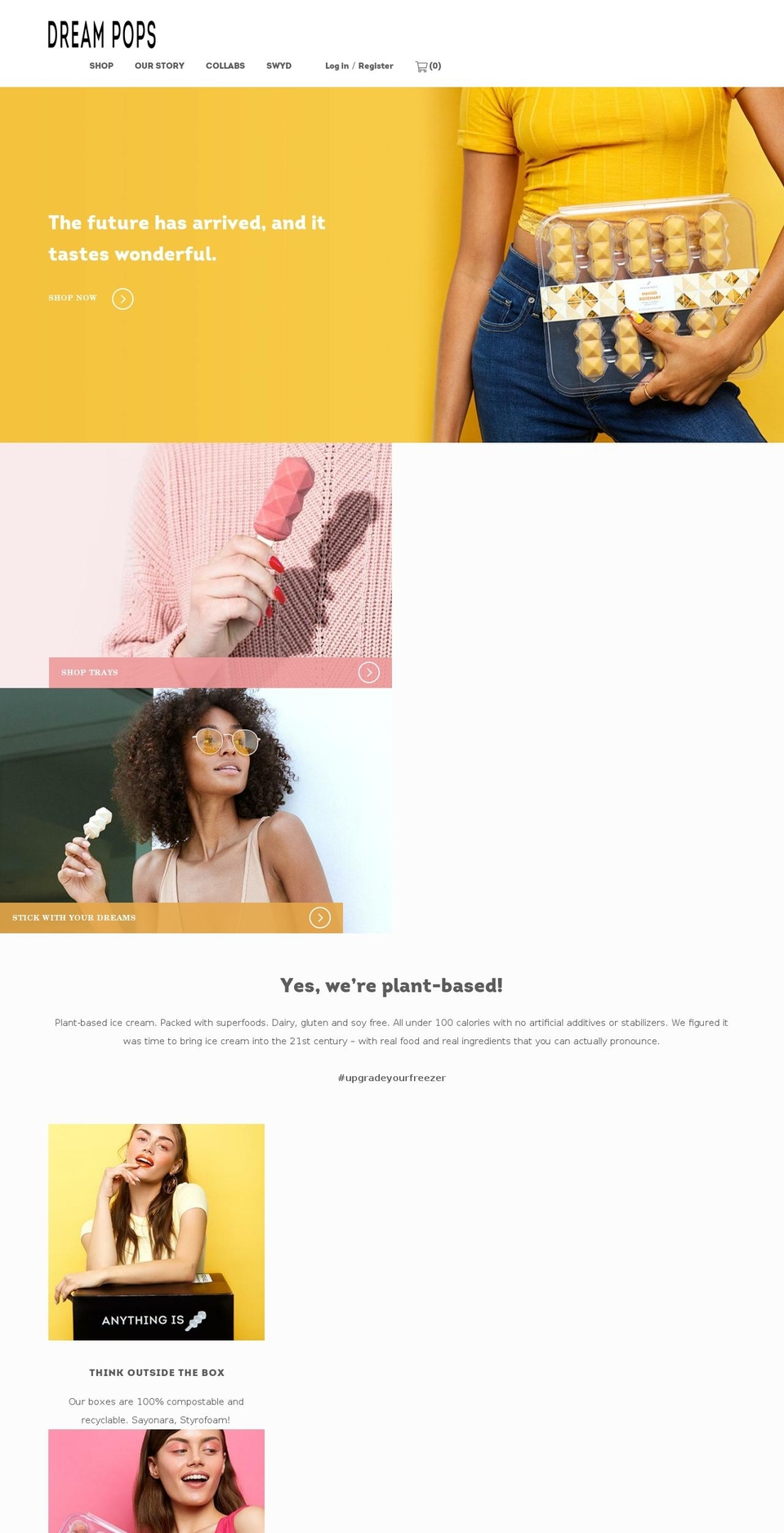 dreampops.com shopify website screenshot