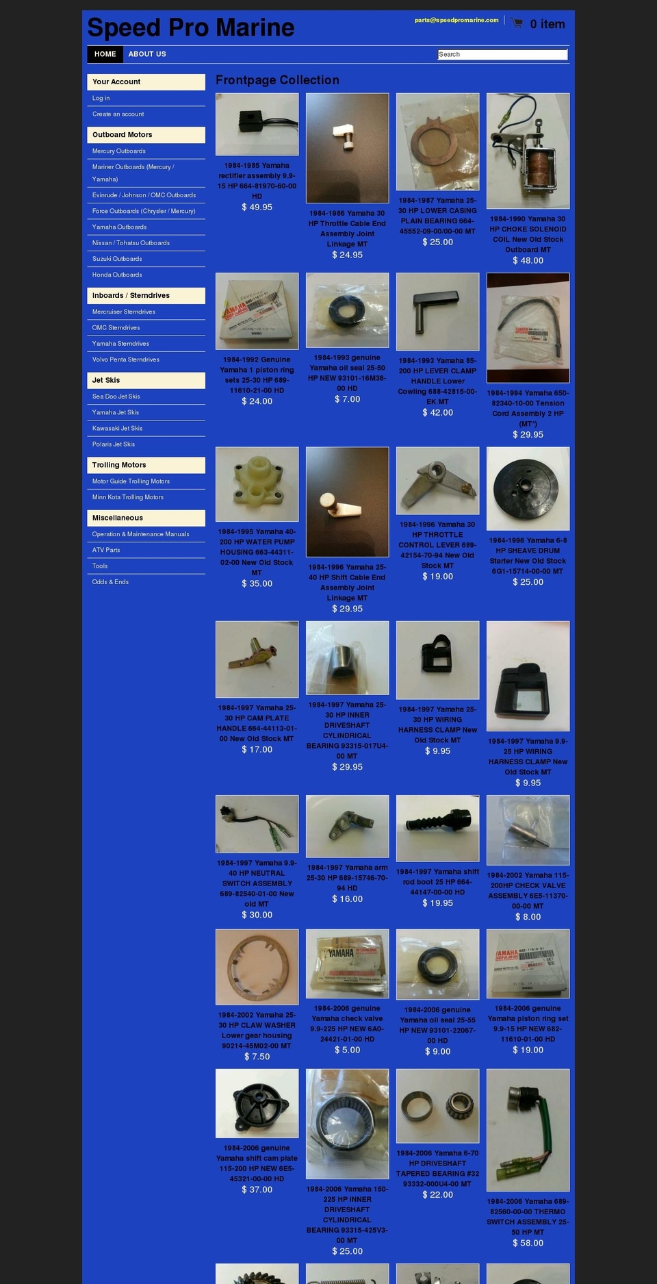dreampromarine.com shopify website screenshot