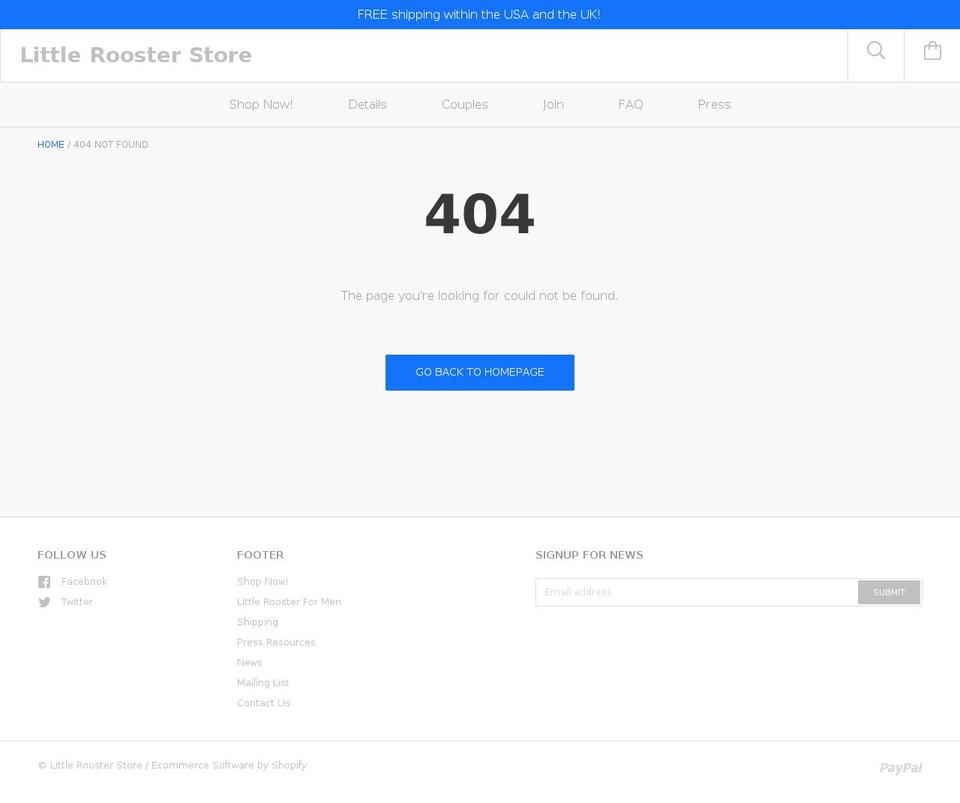 dreamrooster.org shopify website screenshot