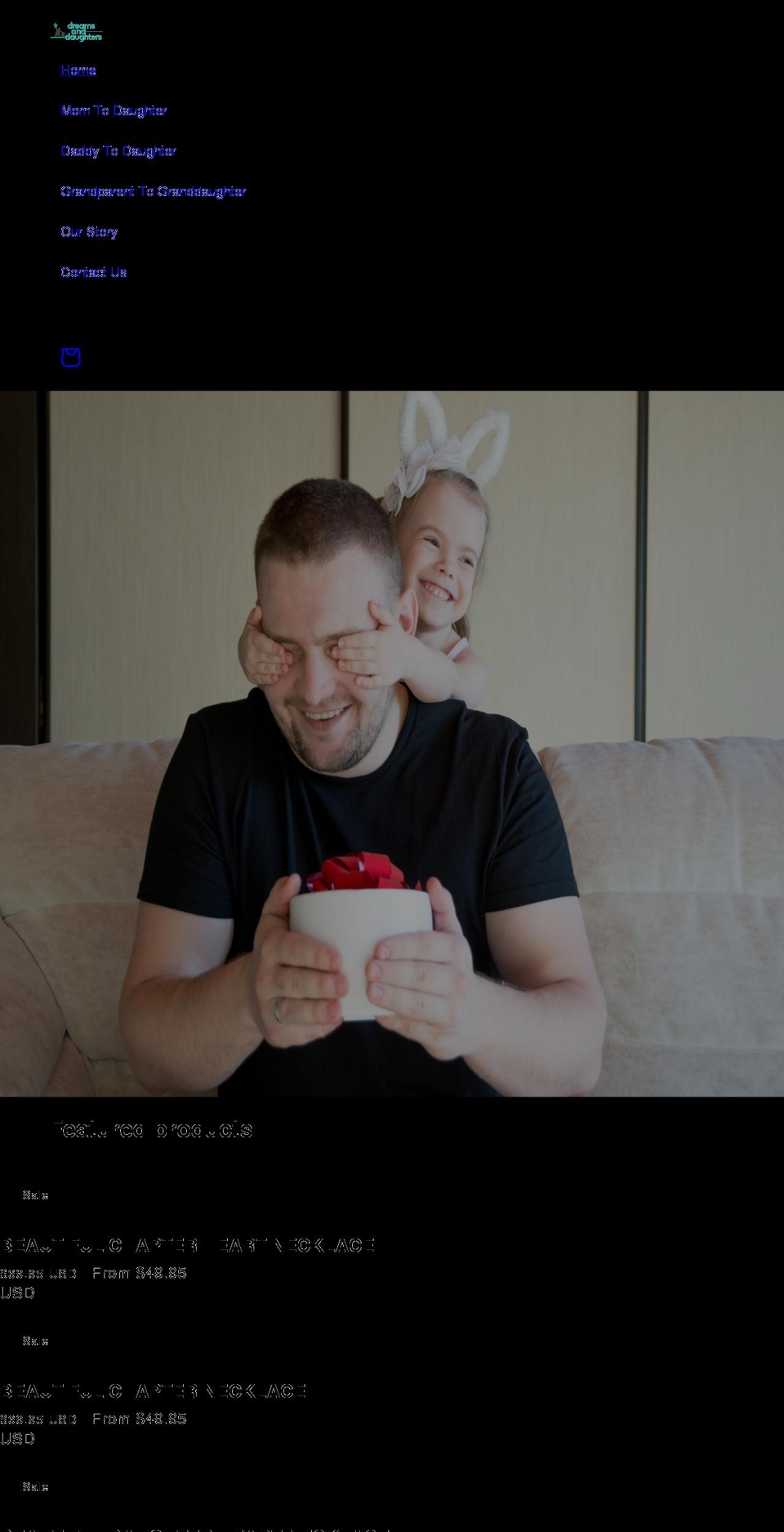 dreamsanddaughters.com shopify website screenshot