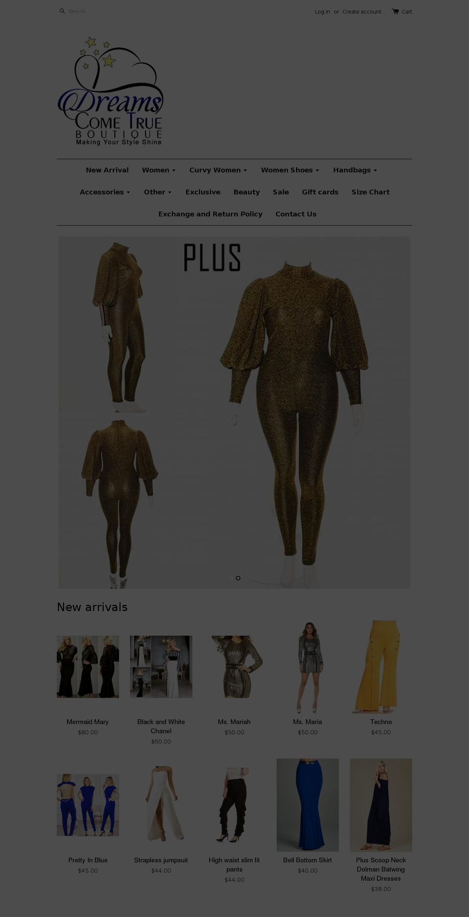 dreamsbou.com — Shopify storefront screenshot