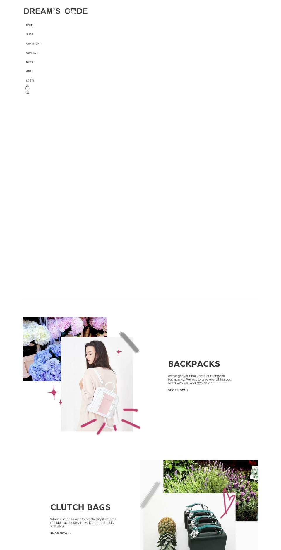 dreamscode.co.uk shopify website screenshot