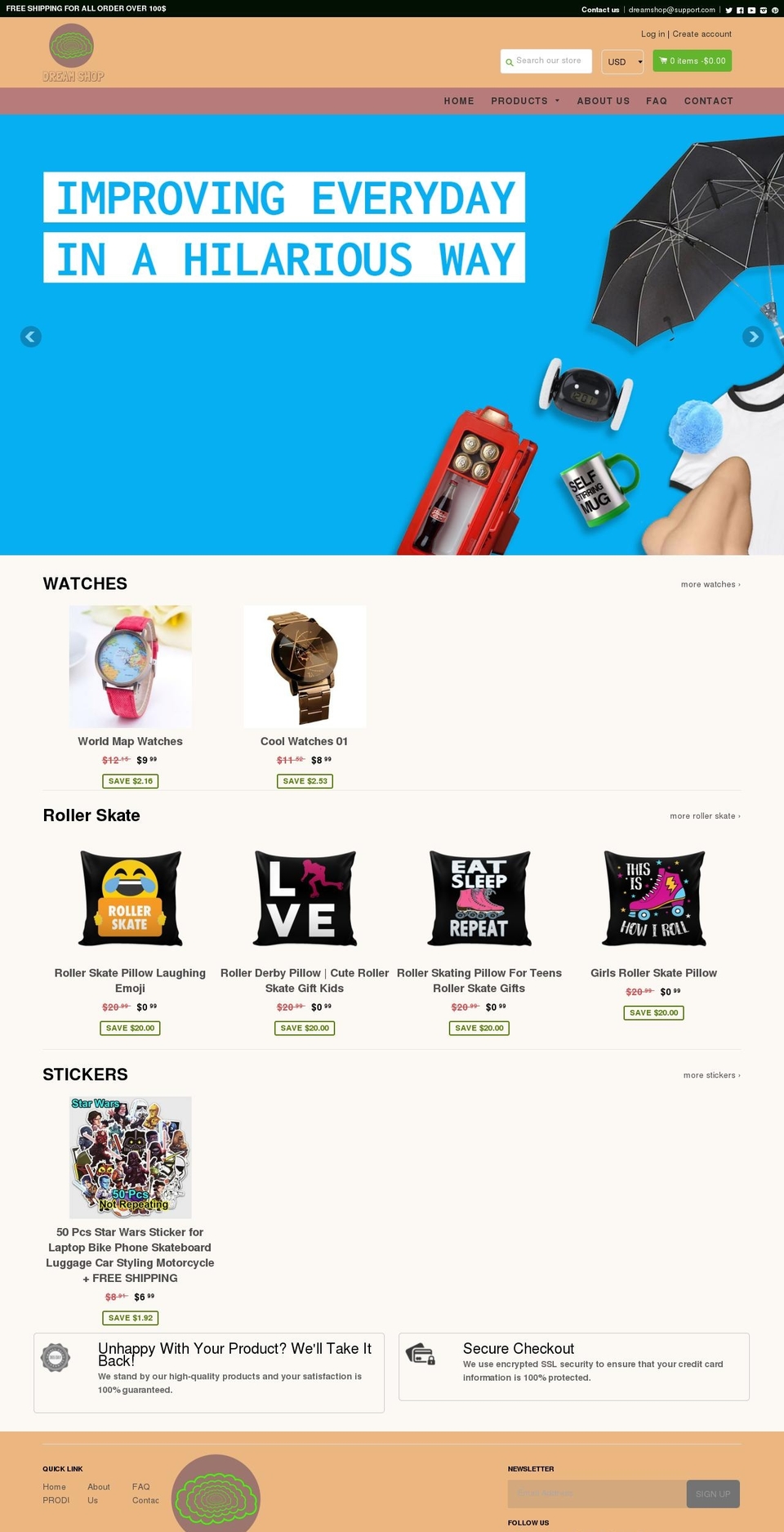 dreamshop1.com — Shopify storefront screenshot