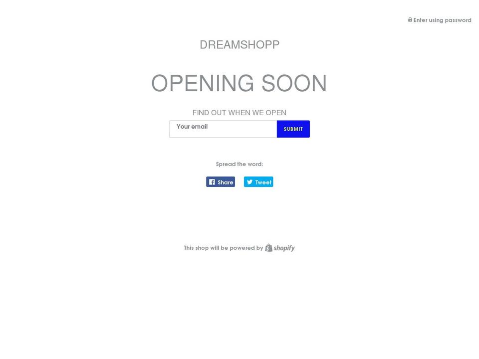 dreamshopp.com shopify website screenshot