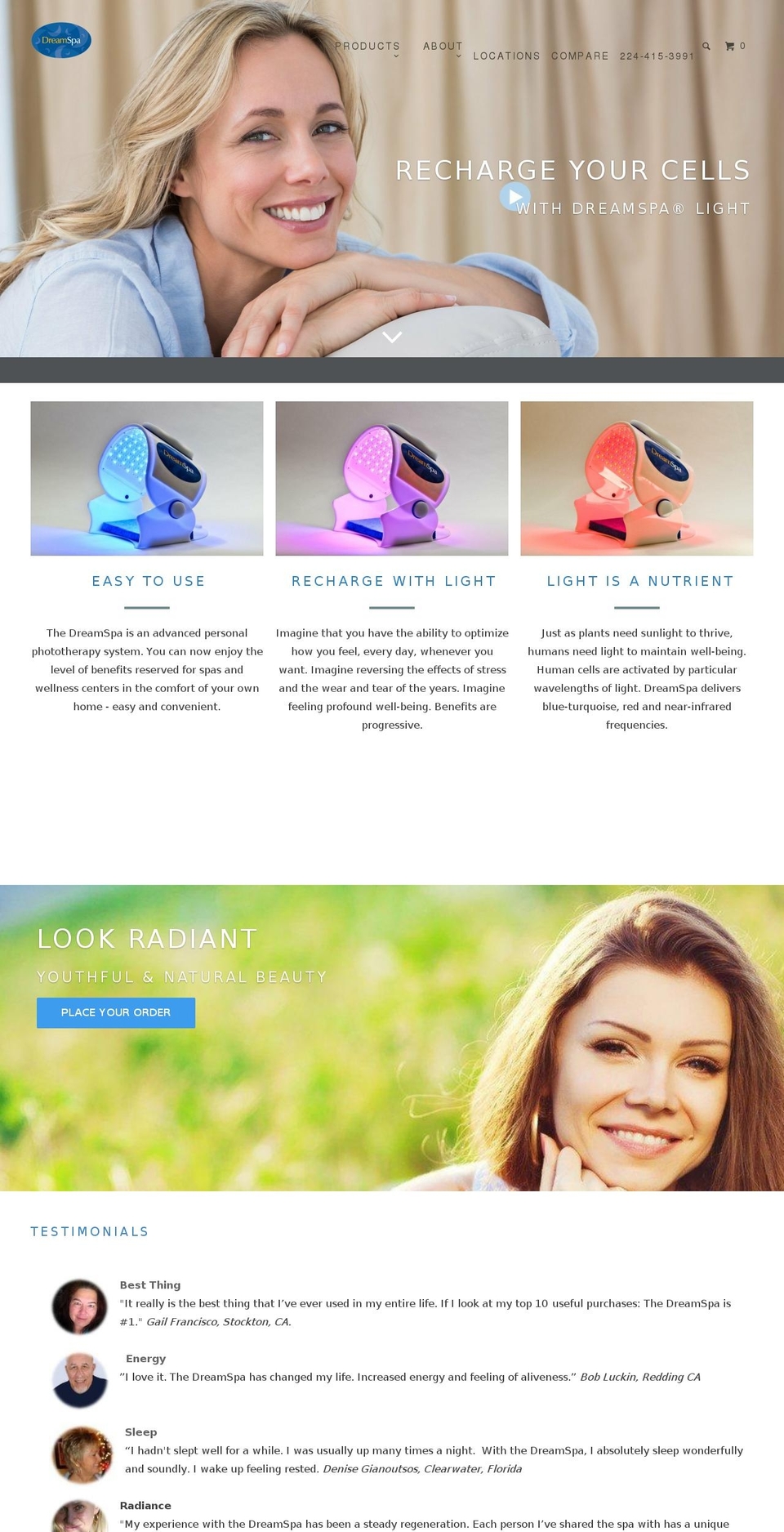 dreamspastore.com — Shopify storefront screenshot