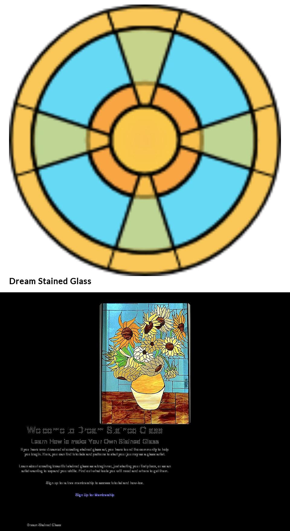 dreamstainedglass.com — Shopify storefront screenshot
