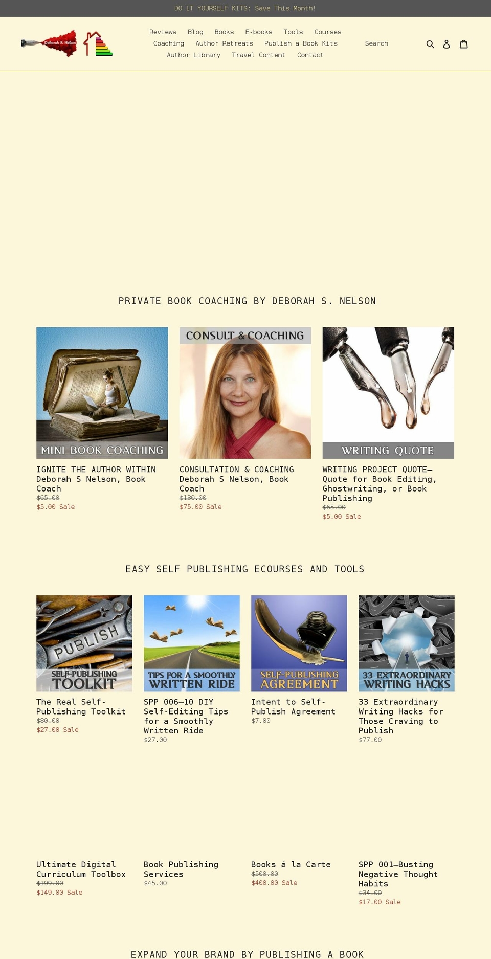 dreamtopublish.com shopify website screenshot