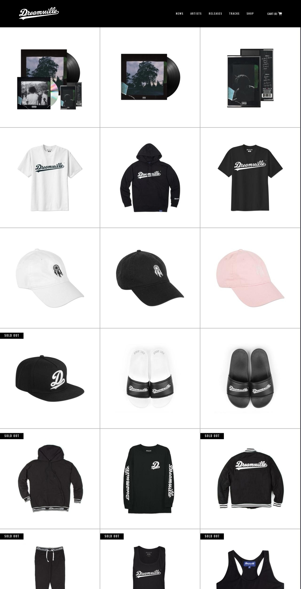 dreamvillerecords.myshopify.com shopify website screenshot