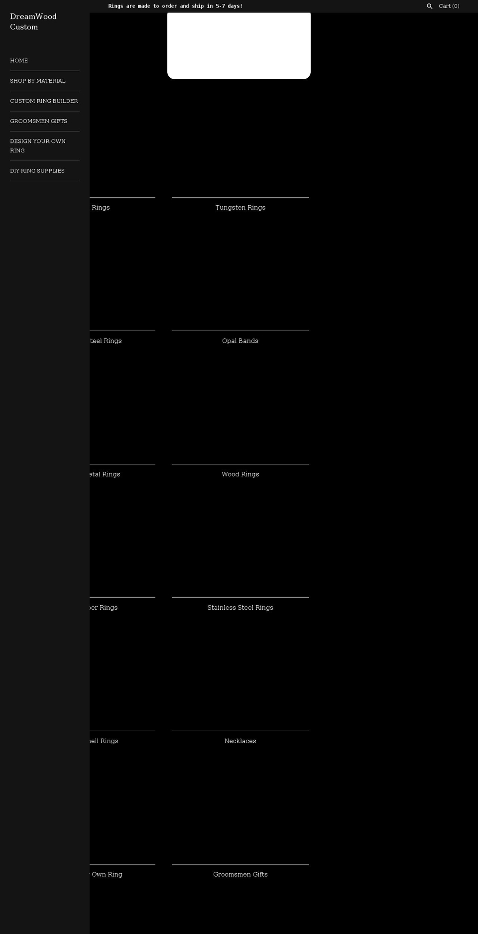 dreamwoodshop.com shopify website screenshot