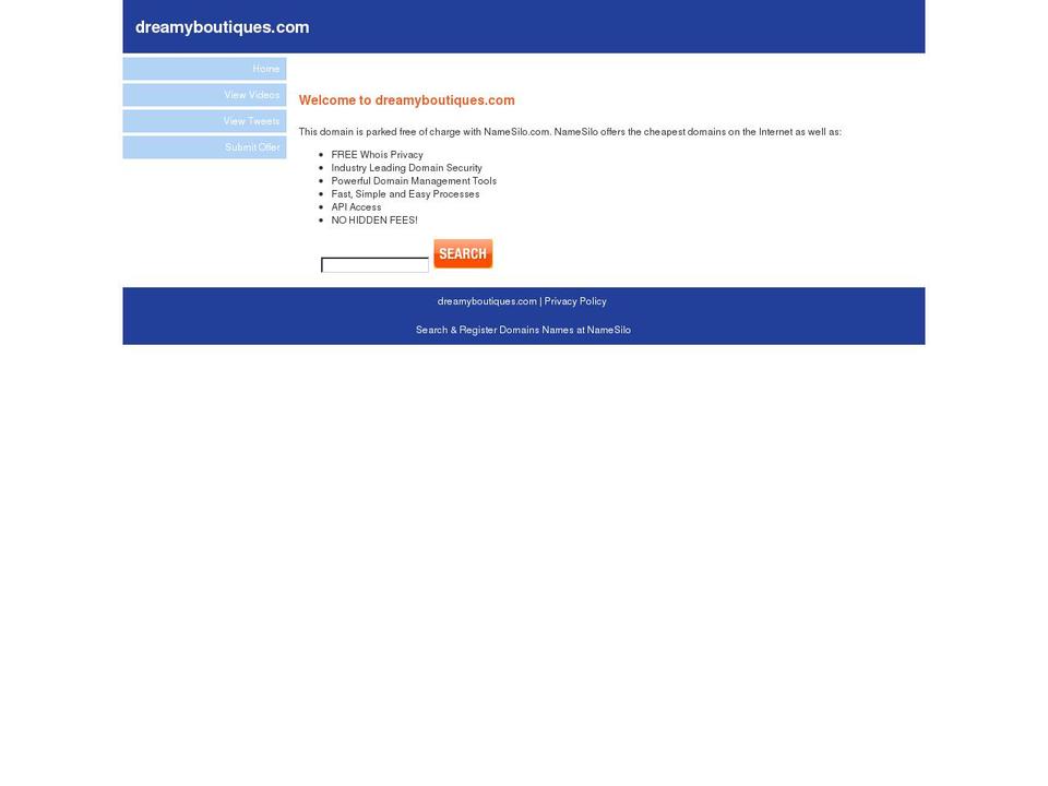 dreamyboutiques.com — Shopify storefront screenshot