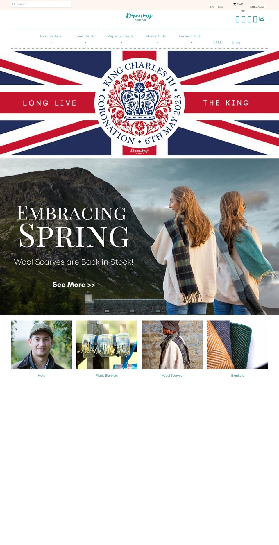 dreamylondon.com shopify website screenshot