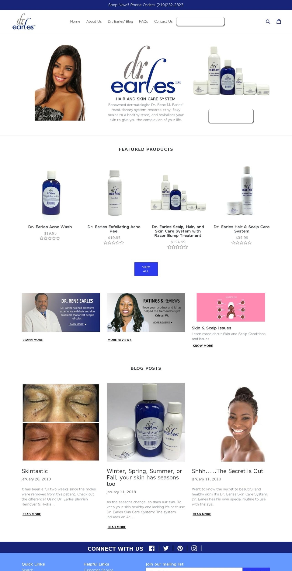 drearles.com — Shopify storefront screenshot
