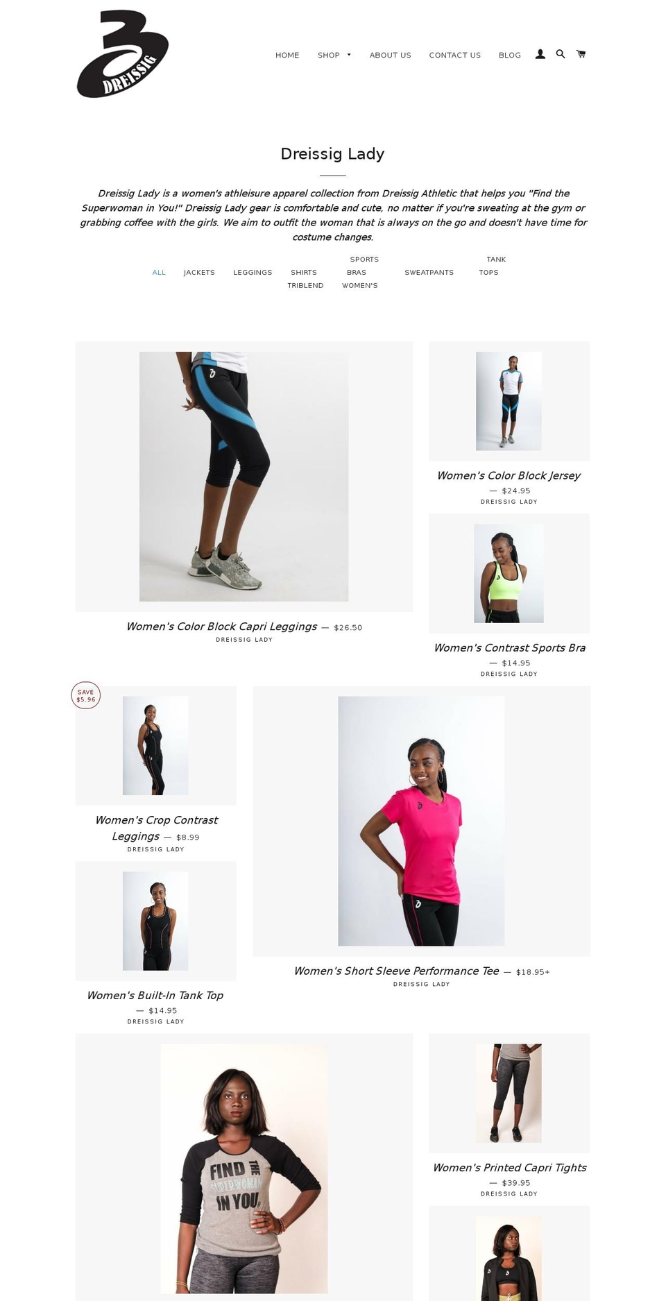 dreissiglady.com — Shopify storefront screenshot