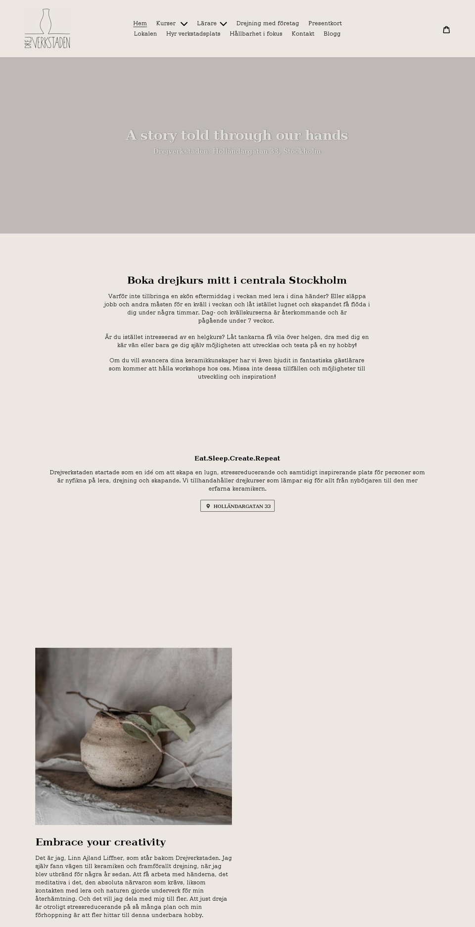 drejverkstaden.se shopify website screenshot