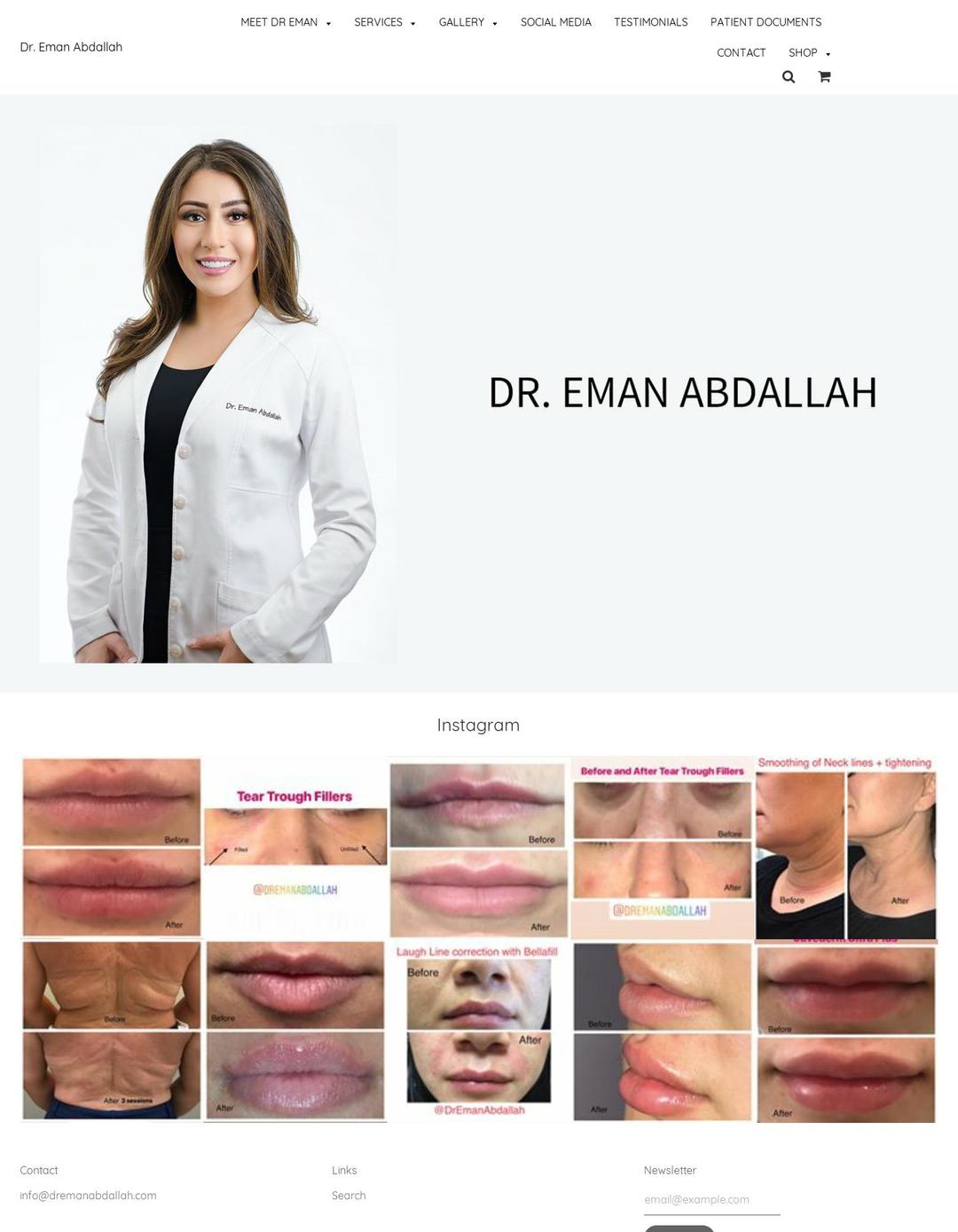 dremanabdallah.com — Shopify storefront screenshot