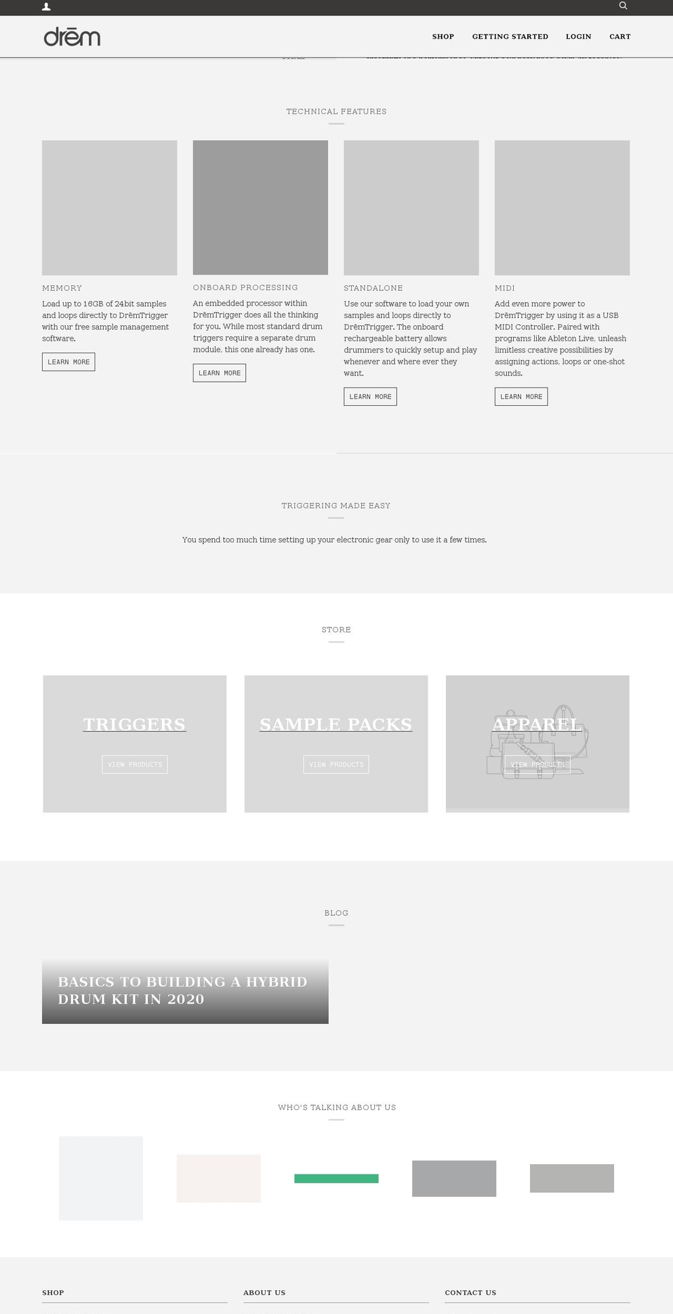 dremtrigger.com shopify website screenshot
