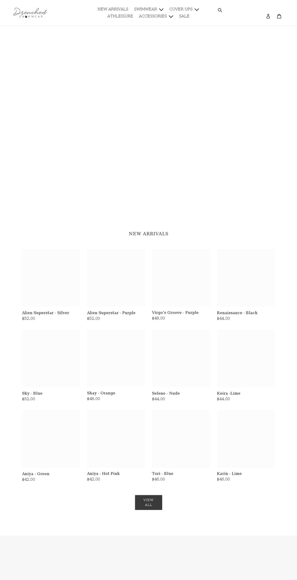 drenchedswimusa.com shopify website screenshot