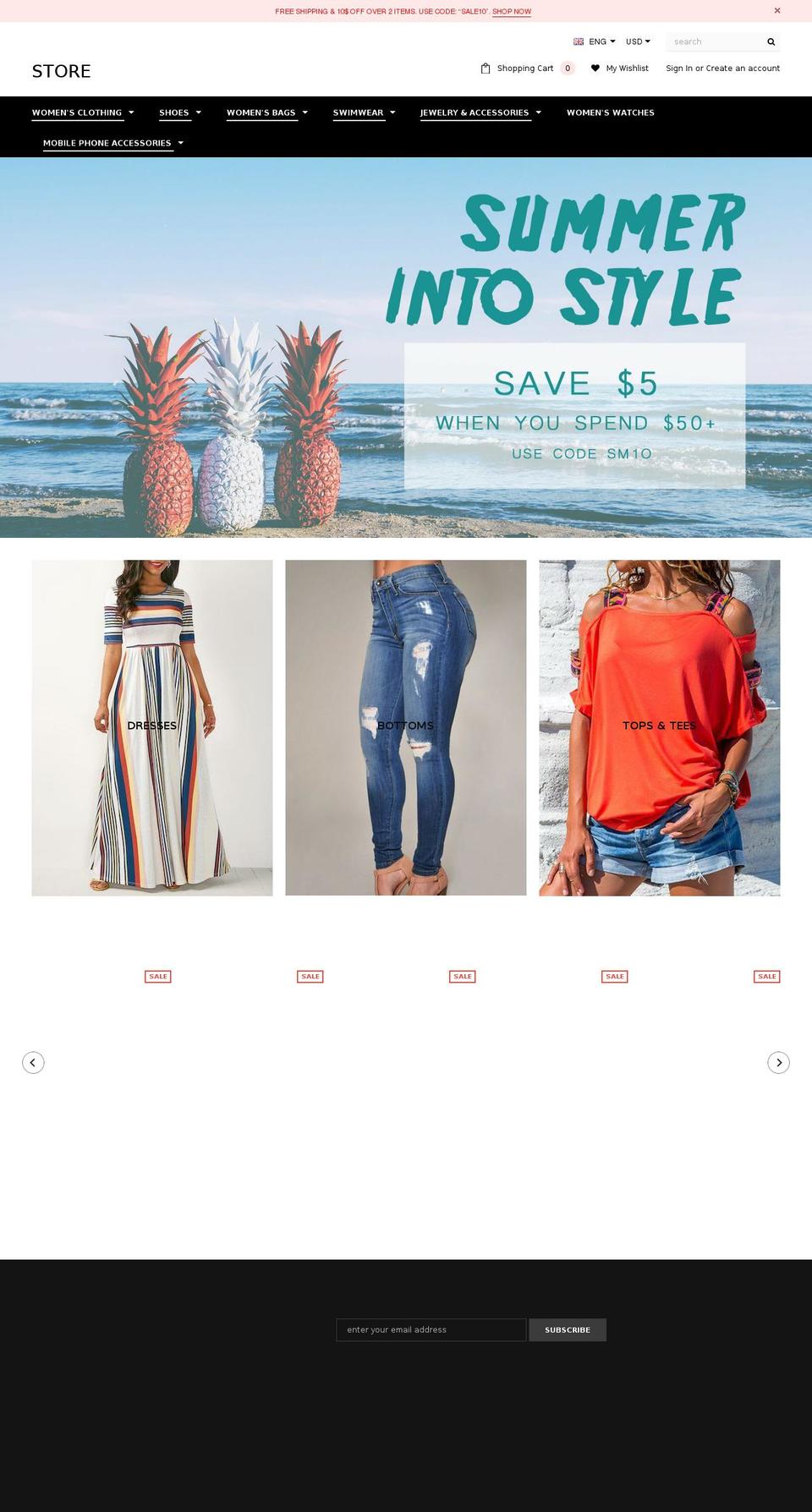dresdlily.com — Shopify storefront screenshot