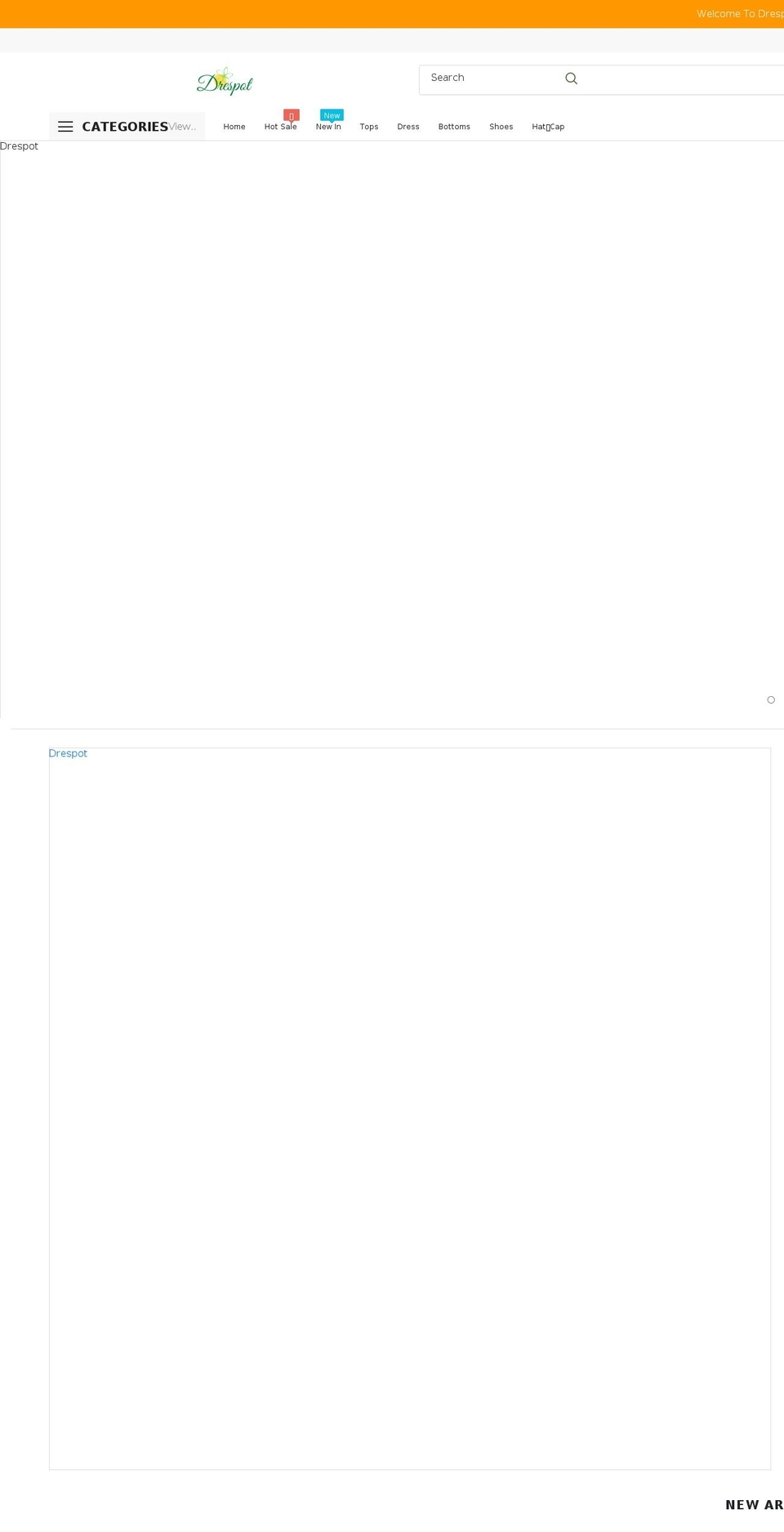 drespot.com shopify website screenshot