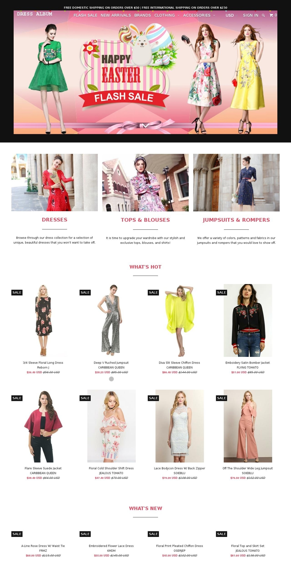 Parallax Shopify theme site example dress-album.myshopify.com