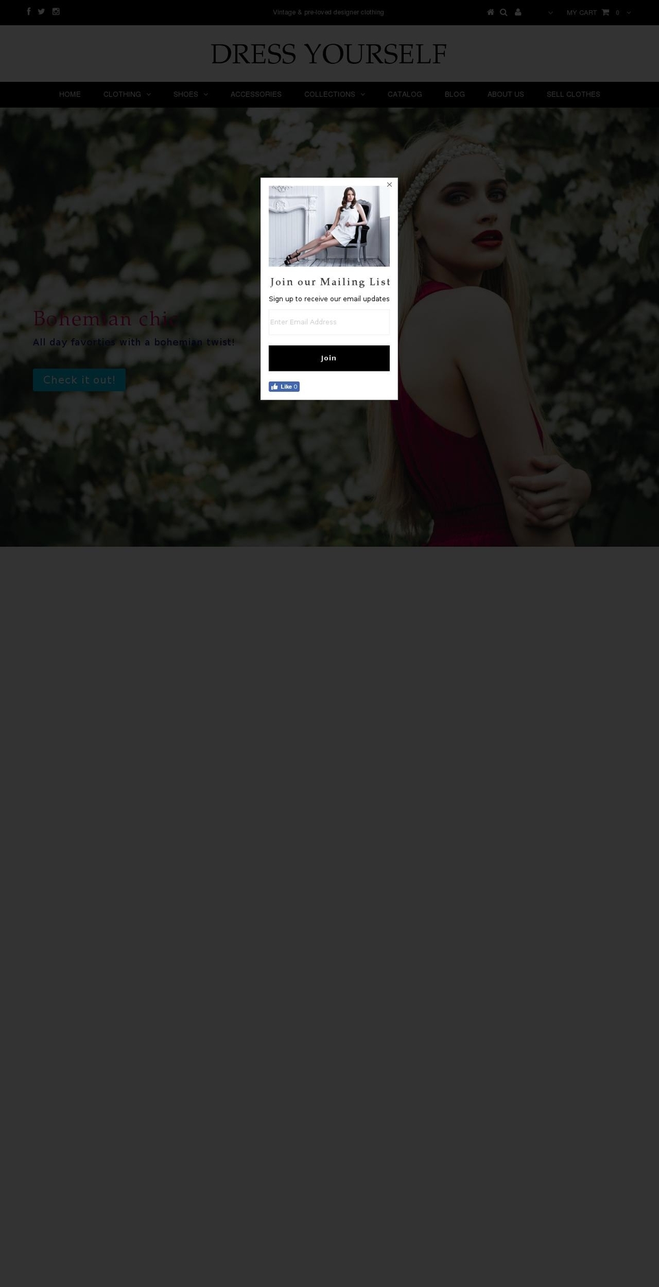dress-yourself.com shopify website screenshot