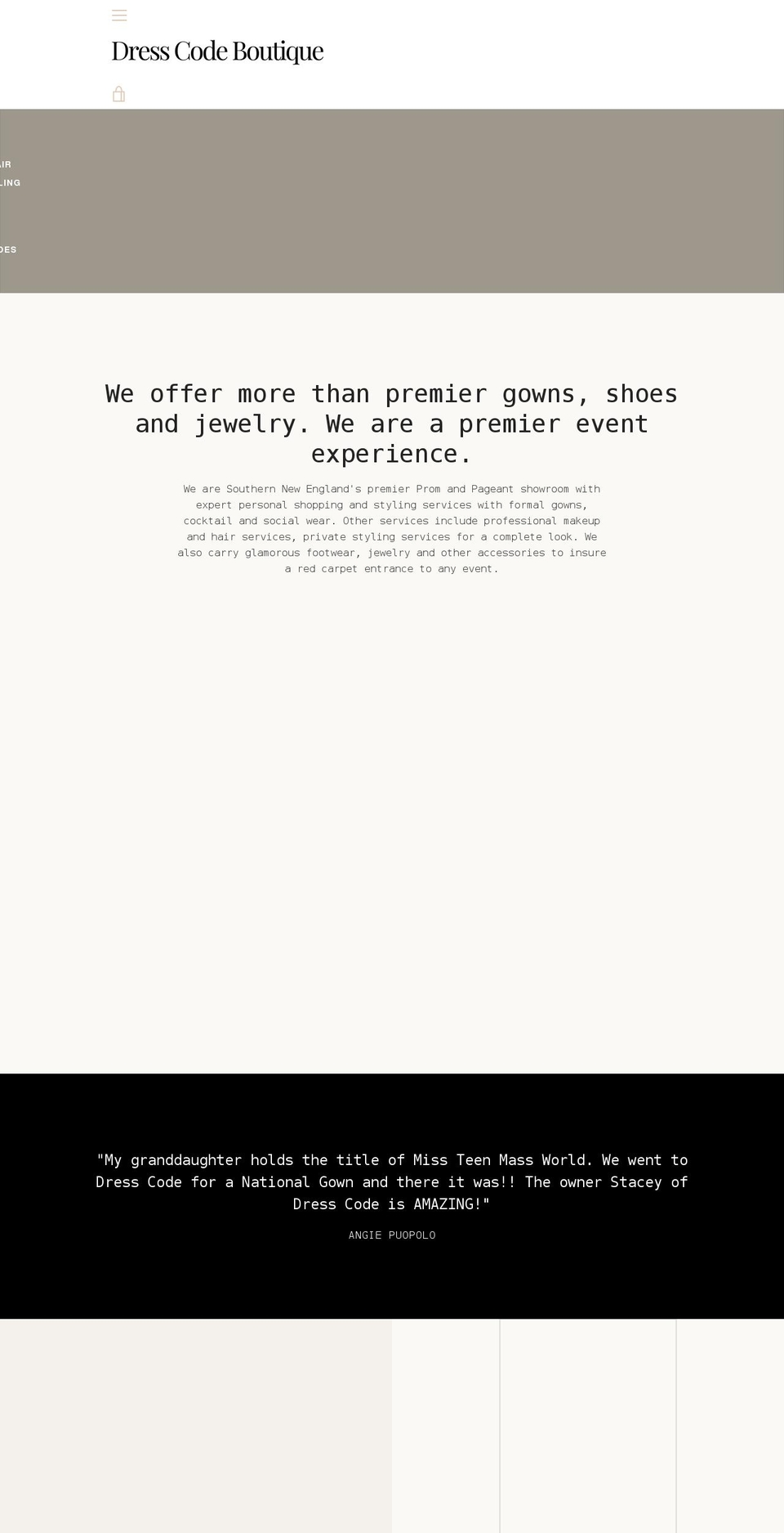 dresscodeboutique.me shopify website screenshot