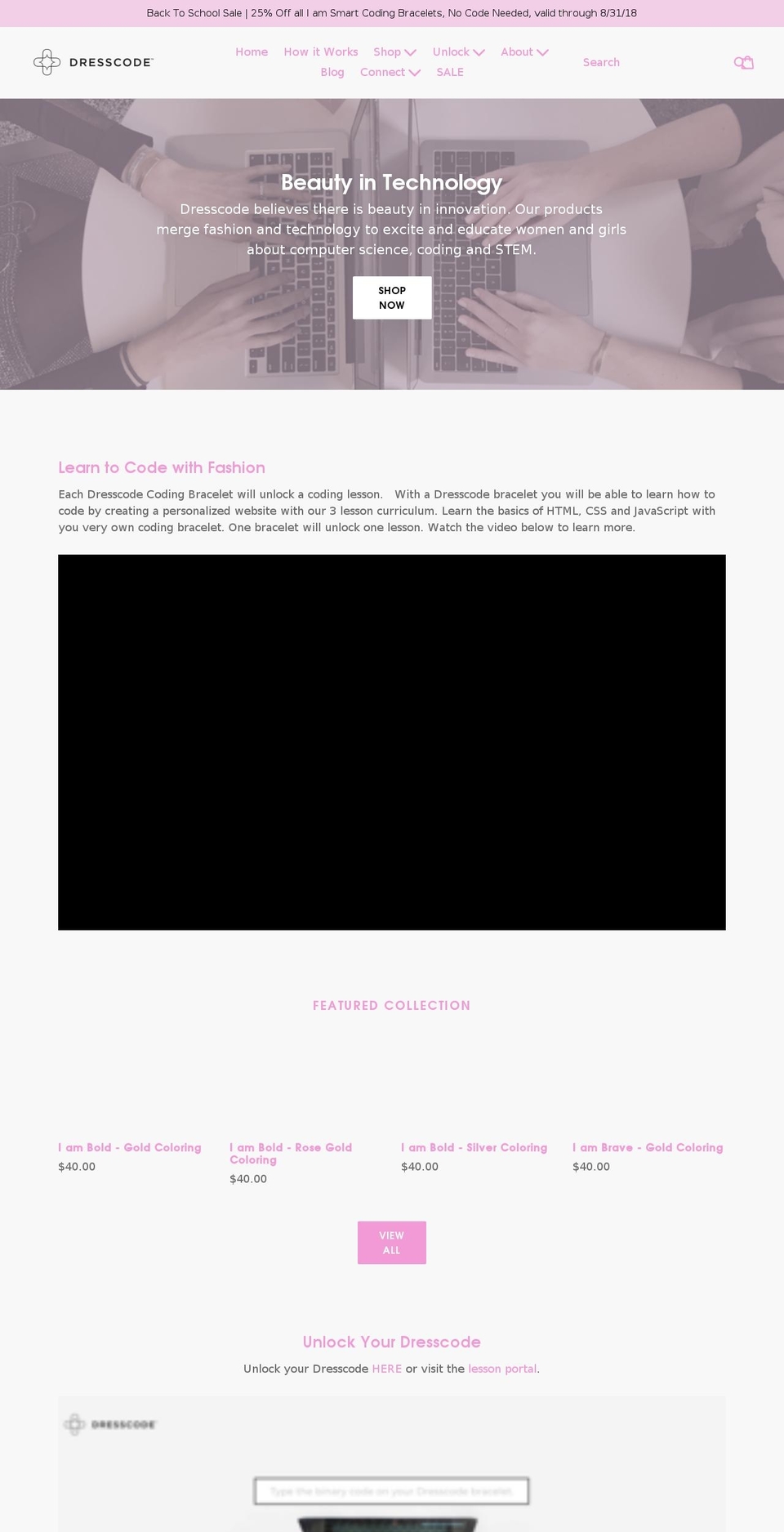 dresscodetech.com — Shopify storefront screenshot