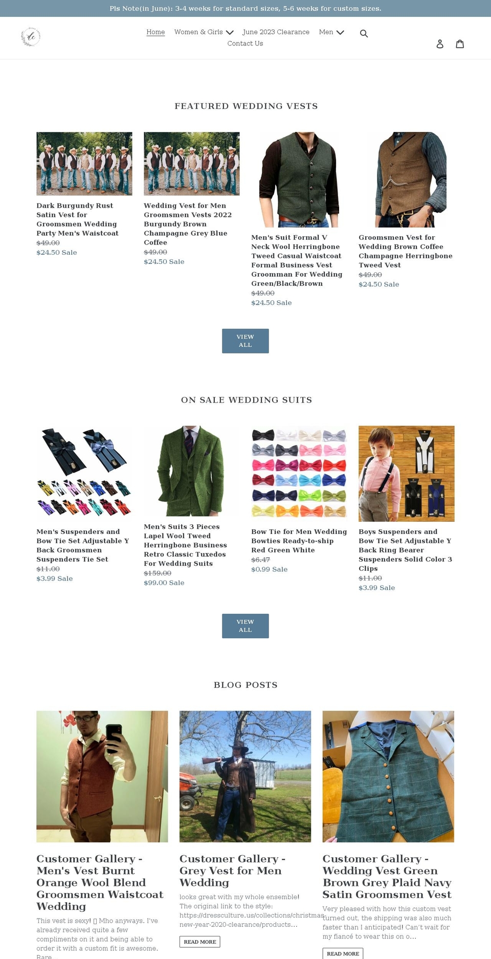 dressculture.us shopify website screenshot