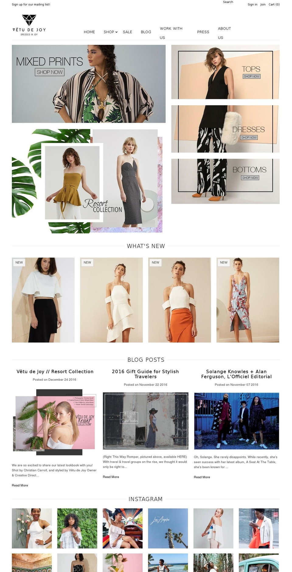 dressedinjoy.com shopify website screenshot