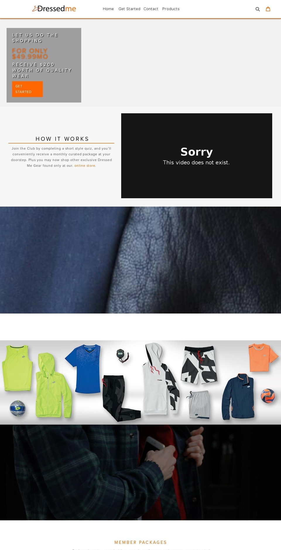 dressedme.com shopify website screenshot