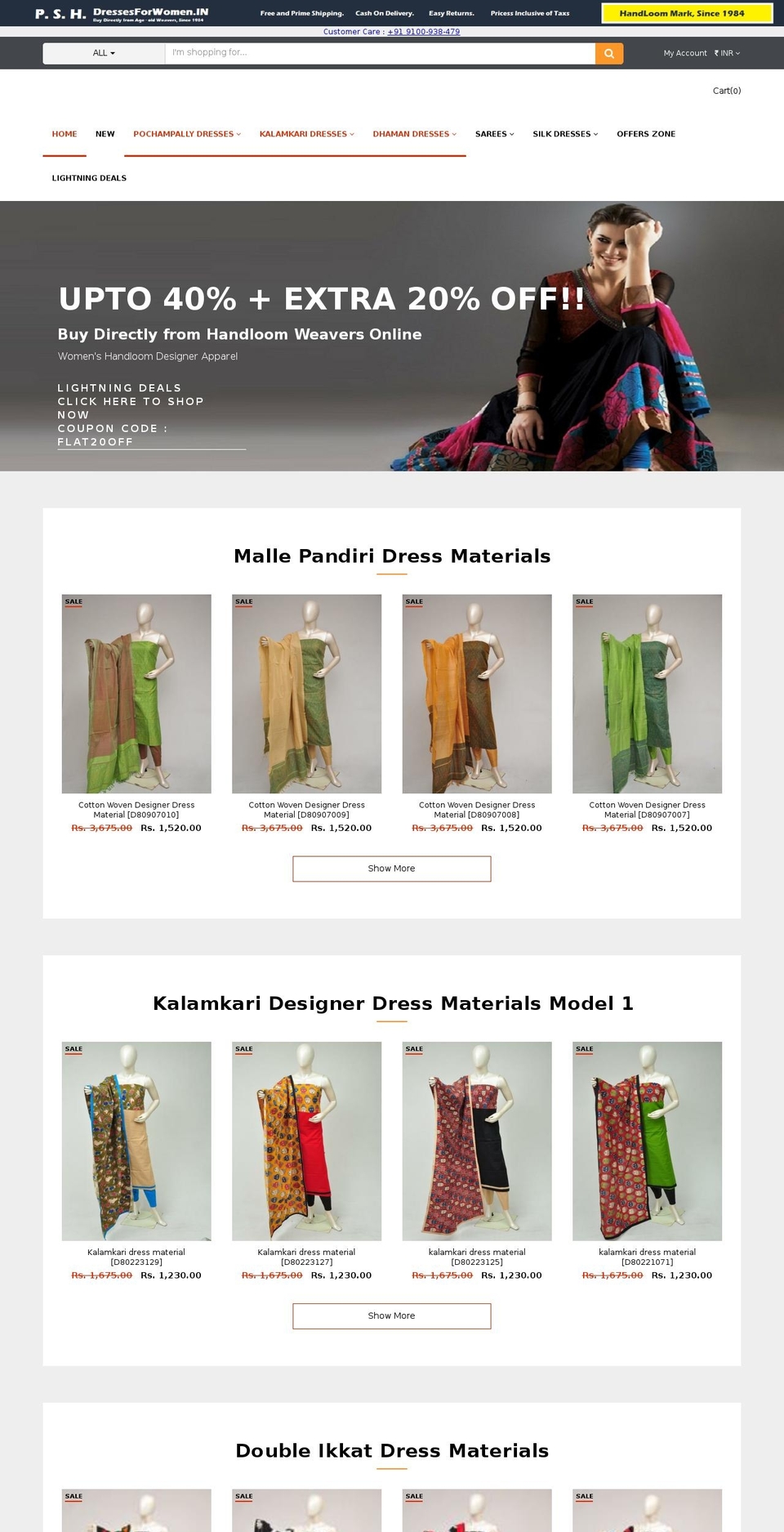 PSH- Shopify theme site example dressesforwomen.in